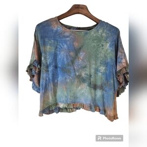 FOR CYNTHIA M Tie Dye crop top